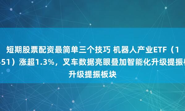短期股票配资最简单三个技巧 机器人产业ETF(159551)涨超1.3%,叉车数据亮眼叠加智能化升级提振板块