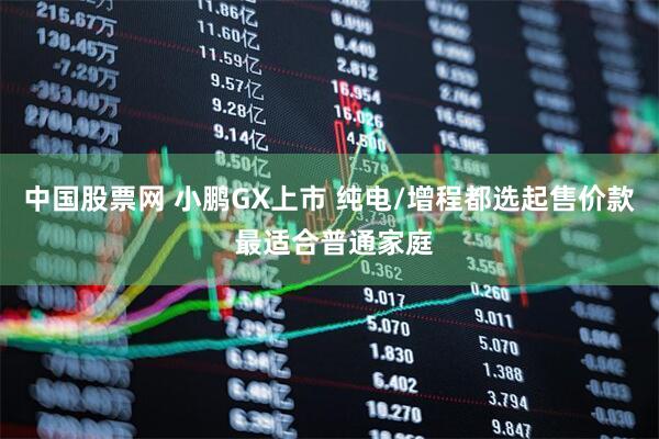 中国股票网 小鹏GX上市 纯电/增程都选起售价款 最适合普通家庭